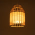 GloboStar® GALIA 02219 Boho Κρεμαστό Φωτιστικό Πλέγμα Μονόφωτο 1 x E27 IP20 Μπεζ & Καφέ Ξύλο - Μ30 x Π30 x Υ40cm - ledmania.gr