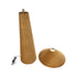 GloboStar® PERU 02235 Boho Επιδαπέδιο Φωτιστικό Μονόφωτο 1 x E27 IP20 Μπεζ Ξύλο - Μ73 x Π73 x Υ135cm - ledmania.gr