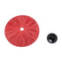GloboStar® COLOMBO 02281 Boho Φωτιστικό Τοίχου - Απλίκα Μονόφωτο 1 x E27 AC 220-240V IP20 - Φ40 x Υ9cm - Κόκκινη Φυσική Ράφια Άχυρο Πλέγμα - ledmania.gr