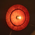 GloboStar® COLOMBO 02282 Boho Φωτιστικό Τοίχου - Απλίκα Μονόφωτο 1 x E27 AC 220-240V IP20 - Φ40 x Υ9cm - Κόκκινη Φυσική Ράφια Άχυρο Πλέγμα - ledmania.gr