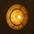 GloboStar® COLOMBO 02284 Boho Φωτιστικό Τοίχου - Απλίκα Μονόφωτο 1 x E27 AC 220-240V IP20 - Φ40 x Υ9cm - Μπεζ Καφέ Φυσική Ράφια Άχυρο Πλέγμα - ledmania.gr