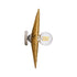 GloboStar® COLOMBO 02284 Boho Φωτιστικό Τοίχου - Απλίκα Μονόφωτο 1 x E27 AC 220-240V IP20 - Φ40 x Υ9cm - Μπεζ Καφέ Φυσική Ράφια Άχυρο Πλέγμα - ledmania.gr