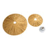 GloboStar® COLOMBO 02284 Boho Φωτιστικό Τοίχου - Απλίκα Μονόφωτο 1 x E27 AC 220-240V IP20 - Φ40 x Υ9cm - Μπεζ Καφέ Φυσική Ράφια Άχυρο Πλέγμα - ledmania.gr