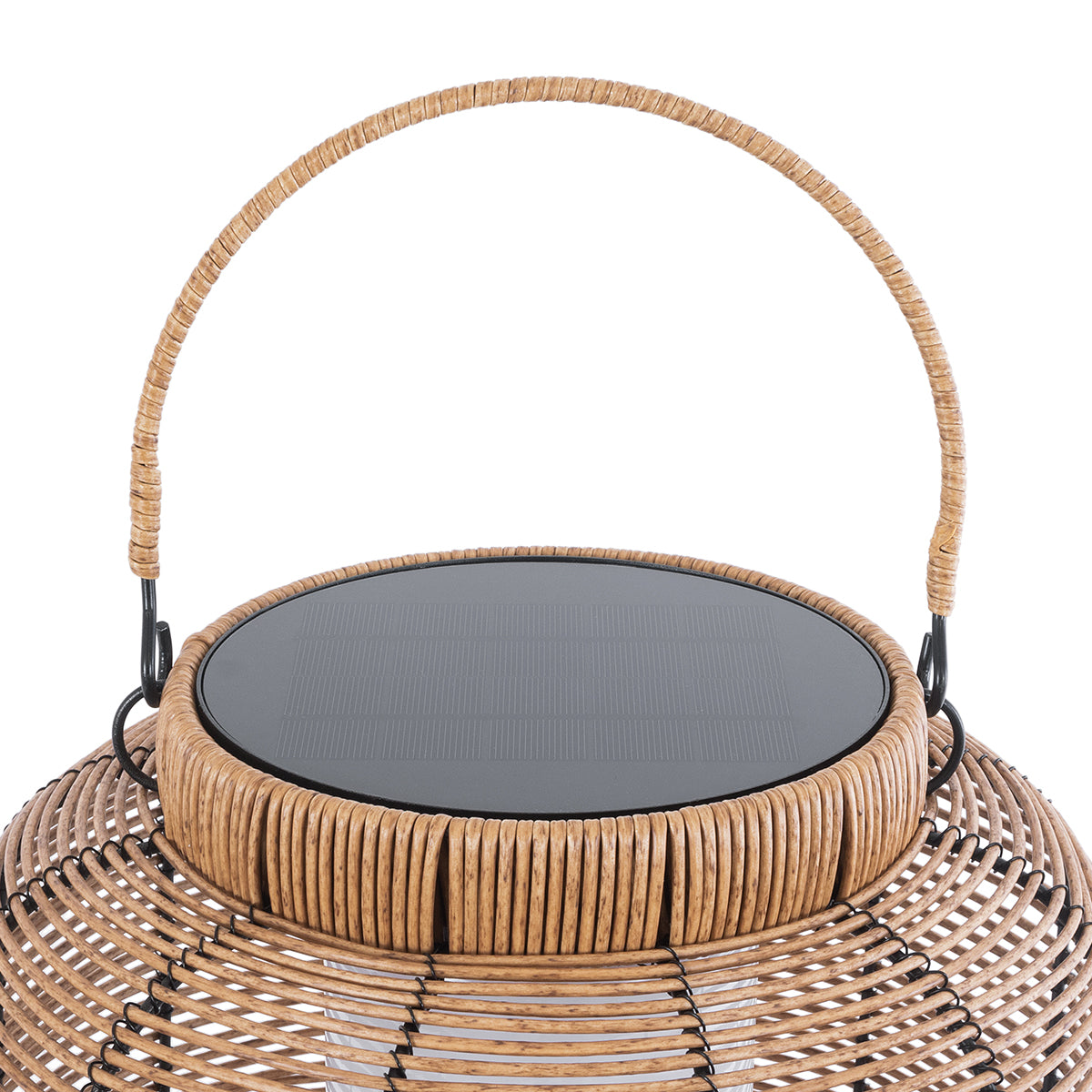 GloboStar® GRAMBIAN 02304 Boho Αυτόνομο Ηλιακό Κρεμαστό/Επιτραπέζιο Φωτιστικό Φαναράκι LED SMD 5W 200lm - Φ30 x Υ48cm - με Ενσωματωμένη Μπαταρία 600mAh - Φωτοβολταϊκό Πάνελ και Αισθητήρα Ημέρας-Νύχτας με Ασύρματο Χειριστήριο IR Μπεζ Μπαμπού Αδιάβροχο I... - ledmania.gr