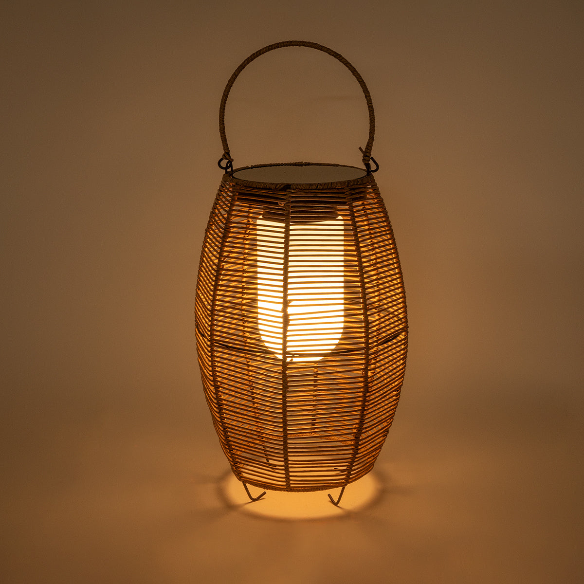 GloboStar® HESPELER 02305 Boho Αυτόνομο Ηλιακό Κρεμαστό/Επιτραπέζιο Φωτιστικό Φαναράκι LED SMD 5W 200lm - Φ25 x Υ45cm - με Ενσωματωμένη Μπαταρία 600mAh - Φωτοβολταϊκό Πάνελ και Αισθητήρα Ημέρας-Νύχτας με Ασύρματο Χειριστήριο IR Μπεζ Μπαμπού Αδιάβροχο I... - ledmania.gr
