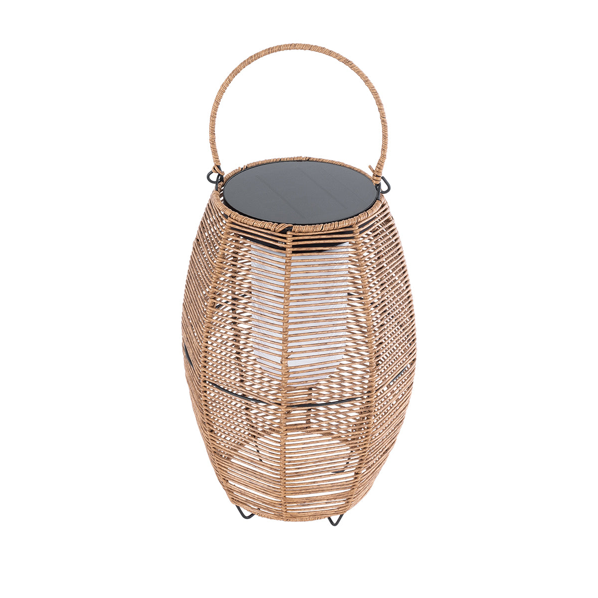 GloboStar® HESPELER 02305 Boho Αυτόνομο Ηλιακό Κρεμαστό/Επιτραπέζιο Φωτιστικό Φαναράκι LED SMD 5W 200lm - Φ25 x Υ45cm - με Ενσωματωμένη Μπαταρία 600mAh - Φωτοβολταϊκό Πάνελ και Αισθητήρα Ημέρας-Νύχτας με Ασύρματο Χειριστήριο IR Μπεζ Μπαμπού Αδιάβροχο I... - ledmania.gr
