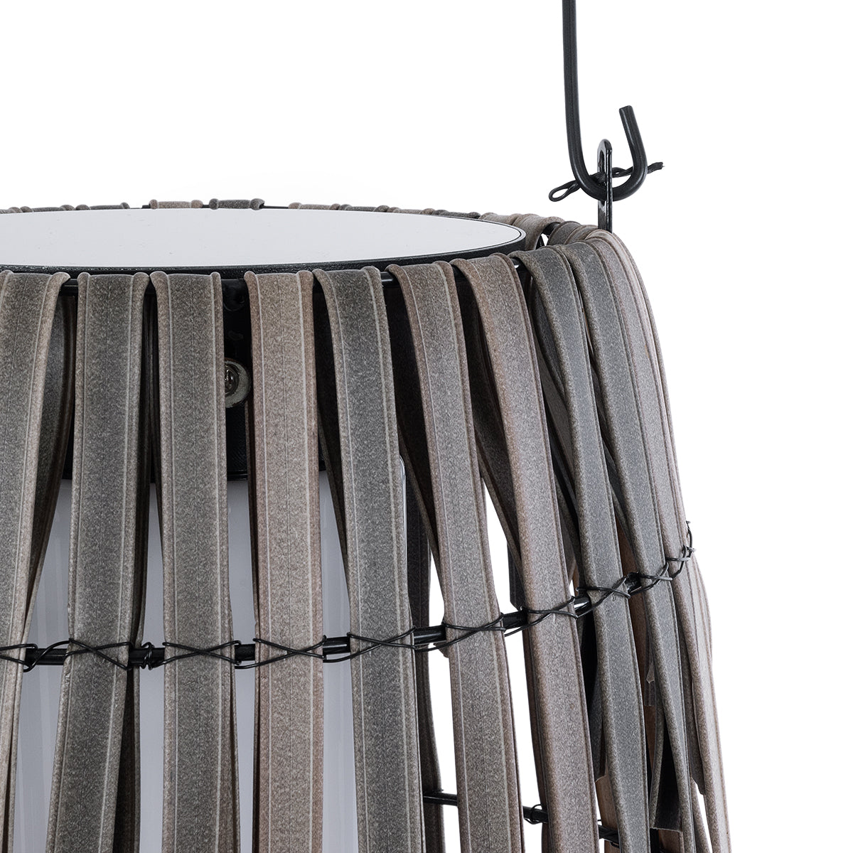GloboStar® NETLEY 02306 Boho Αυτόνομο Ηλιακό Κρεμαστό/Επιτραπέζιο Φωτιστικό Φαναράκι LED SMD 5W 200lm - Φ30 x Υ50cm - με Ενσωματωμένη Μπαταρία 600mAh - Φωτοβολταϊκό Πάνελ και Αισθητήρα Ημέρας-Νύχτας με Ασύρματο Χειριστήριο IR Γκρι Μπαμπού Αδιάβροχο IP6... - ledmania.gr