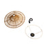 GloboStar® PALERMO 02308 Boho Φωτιστικό Οροφής Μονόφωτο 1 x E27 AC220-240V IP20 - Φ60 x Υ36cm - Μπεζ Καφέ Ξύλινο Μπαμπού Πλέγμα - ledmania.gr