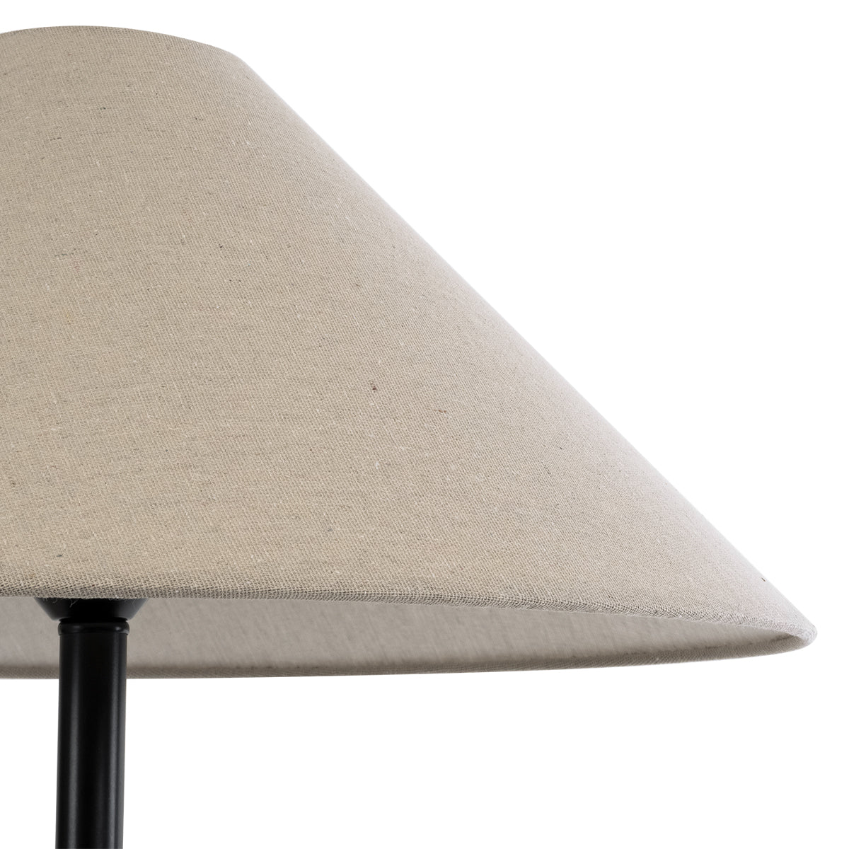 GloboStar® OLIANA 02315 Boho Επιδαπέδιο Φωτιστικό Μονόφωτο 1 x E27 IP20 Γκρι Κεραμικό με Μπεζ Ύφασμα - Μ55 x Π55 x Υ110cm - ledmania.gr