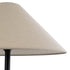 GloboStar® OLIANA 02315 Boho Επιδαπέδιο Φωτιστικό Μονόφωτο 1 x E27 IP20 Γκρι Κεραμικό με Μπεζ Ύφασμα - Μ55 x Π55 x Υ110cm - ledmania.gr