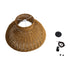 GloboStar® MALABO 02328 Boho Κρεμαστό Φωτιστικό Οροφής Μονόφωτο 1 x E27 AC220-240V IP20 - Φ60 x Υ31cm - Καφέ Ξύλινο Μπαμπού Πλέγμα - ledmania.gr