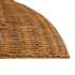 GloboStar® MALABO 02328 Boho Κρεμαστό Φωτιστικό Οροφής Μονόφωτο 1 x E27 AC220-240V IP20 - Φ60 x Υ31cm - Καφέ Ξύλινο Μπαμπού Πλέγμα - ledmania.gr