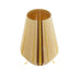 GloboStar® HABANA 02331 Boho Επιδαπέδιο Φωτιστικό Μονόφωτο 1 x E27 AC220-240V IP20 - Φ50 x Υ70cm - Μπεζ με Καφε και Κίτρινο Λεπτό Νήμα Βαμβακερό Πλέγμα - 5 Χρόνια Εγγύηση - ledmania.gr