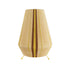 GloboStar® HABANA 02331 Boho Επιδαπέδιο Φωτιστικό Μονόφωτο 1 x E27 AC220-240V IP20 - Φ50 x Υ70cm - Μπεζ με Καφε και Κίτρινο Λεπτό Νήμα Βαμβακερό Πλέγμα - 5 Χρόνια Εγγύηση - ledmania.gr