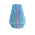 GloboStar® HABANA 02333 Boho Επιδαπέδιο Φωτιστικό Μονόφωτο 1 x E27 AC220-240V IP20 - Φ50 x Υ70cm - Γαλάζιο με Μωβ και Πράσινο με Κίτρινες Λεπτομέριες Λεπτό Νήμα Βαμβακερό Πλέγμα - 5 Χρόνια Εγγύηση - ledmania.gr