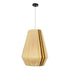 GloboStar® SALERNO 02334 Boho Κρεμαστό Φωτιστικό Πλέγμα Μονόφωτο 1 x E27 IP20 Μπεζ, Καφέ & Κίτρινο Νήμα - Μ50 x Π50 x Υ60cm - ledmania.gr