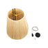 GloboStar® SALERNO 02334 Boho Κρεμαστό Φωτιστικό Πλέγμα Μονόφωτο 1 x E27 IP20 Μπεζ, Καφέ & Κίτρινο Νήμα - Μ50 x Π50 x Υ60cm - ledmania.gr
