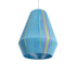 GloboStar® HABANA 02336 Boho Κρεμαστό Φωτιστικό Οροφής Μονόφωτο 1 x E27 AC220-240V IP20 - Φ50 x Υ60cm - Γαλάζιο με Μωβ και Πράσινο με Κίτρινες Λεπτομέριες Λεπτό Νήμα Βαμβακερό Πλέγμα - 5 Χρόνια Εγγύηση - ledmania.gr