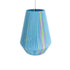 GloboStar® HABANA 02336 Boho Κρεμαστό Φωτιστικό Οροφής Μονόφωτο 1 x E27 AC220-240V IP20 - Φ50 x Υ60cm - Γαλάζιο με Μωβ και Πράσινο με Κίτρινες Λεπτομέριες Λεπτό Νήμα Βαμβακερό Πλέγμα - 5 Χρόνια Εγγύηση - ledmania.gr