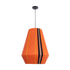 GloboStar® HABANA 02337 Boho Κρεμαστό Φωτιστικό Οροφής Μονόφωτο 1 x E27 AC220-240V IP20 - Φ50 x Υ60cm - Πορτοκαλί με Μαύρο και Καφέ με Κίτρινες Λεπτομέριες Λεπτό Νήμα Βαμβακερό Πλέγμα - 5 Χρόνια Εγγύηση - ledmania.gr