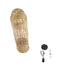 GloboStar® WAIKIKI 02350 Boho Κρεμαστό Φωτιστικό Οροφής Μονόφωτο 1 x E27 AC220-240V IP20 - Φ20 x Υ80cm - Μπεζ Ξύλινο Μπαμπού Πλέγμα Καμπάνα - 5 Χρόνια Εγγύηση - ledmania.gr