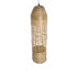 GloboStar® WAIKIKI 02350 Boho Κρεμαστό Φωτιστικό Οροφής Μονόφωτο 1 x E27 AC220-240V IP20 - Φ20 x Υ80cm - Μπεζ Ξύλινο Μπαμπού Πλέγμα Καμπάνα - 5 Χρόνια Εγγύηση - ledmania.gr