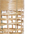 GloboStar® WAIKIKI 02350 Boho Κρεμαστό Φωτιστικό Οροφής Μονόφωτο 1 x E27 AC220-240V IP20 - Φ20 x Υ80cm - Μπεζ Ξύλινο Μπαμπού Πλέγμα Καμπάνα - 5 Χρόνια Εγγύηση - ledmania.gr