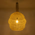 GloboStar® KENTUCKY 02357 Vintage Κρεμαστό Φωτιστικό Οροφής Μονόφωτο 1 x E27 AC220-240V IP20 - Φ60 x Υ90cm - Χρυσό Μεταλλικό Πλέγμα - ledmania.gr