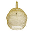 GloboStar® KENTUCKY 02357 Vintage Κρεμαστό Φωτιστικό Οροφής Μονόφωτο 1 x E27 AC220-240V IP20 - Φ60 x Υ90cm - Χρυσό Μεταλλικό Πλέγμα - ledmania.gr