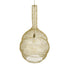GloboStar® KENTUCKY 02357 Vintage Κρεμαστό Φωτιστικό Οροφής Μονόφωτο 1 x E27 AC220-240V IP20 - Φ60 x Υ90cm - Χρυσό Μεταλλικό Πλέγμα - ledmania.gr