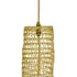 GloboStar® KENTUCKY 02357 Vintage Κρεμαστό Φωτιστικό Οροφής Μονόφωτο 1 x E27 AC220-240V IP20 - Φ60 x Υ90cm - Χρυσό Μεταλλικό Πλέγμα - ledmania.gr