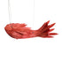GLOBOSTAR® GOURAMI 02360 Μοντέρνο Κρεμαστό Φωτιστικό Οροφής με Ντουί 1 x E27 AC 220-240V IP20 - Κόκκινο - Μ70 x Π40 x Υ27cm - ledmania.gr