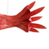 GLOBOSTAR® GOURAMI 02360 Μοντέρνο Κρεμαστό Φωτιστικό Οροφής με Ντουί 1 x E27 AC 220-240V IP20 - Κόκκινο - Μ70 x Π40 x Υ27cm - ledmania.gr