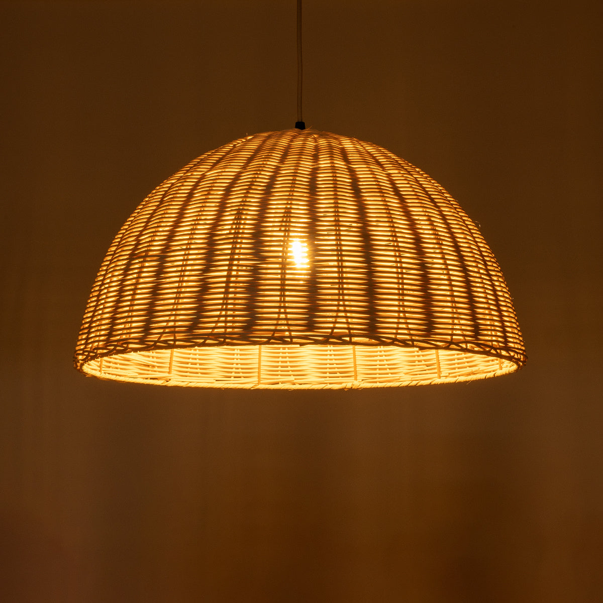 GLOBOSTAR® MONTANA 02378 Boho Κρεμαστό Φωτιστικό Οροφής με Ντουί 1 x E27 AC 220-240V IP20 - Μπεζ - Μ50 x Π50 x Υ25cm - ledmania.gr