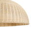 GloboStar® MONTANA 02380 Boho Κρεμαστό Φωτιστικό Καμπάνα Μονόφωτο 1 x E27 IP20 Μπεζ Ξύλο - Μ120 x Π120 x Υ60cm - ledmania.gr