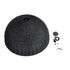 GloboStar® MONTANA 02384 Boho Κρεμαστό Φωτιστικό Καμπάνα Μονόφωτο 1 x E27 IP20 Μαύρο Ξύλο - Μ80 x Π80 x Υ40cm - ledmania.gr