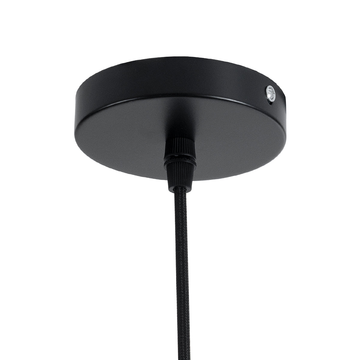 GloboStar® MONTANA 02384 Boho Κρεμαστό Φωτιστικό Καμπάνα Μονόφωτο 1 x E27 IP20 Μαύρο Ξύλο - Μ80 x Π80 x Υ40cm - ledmania.gr