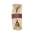 GloboStar® GUAVA 02385 Boho Φωτιστικό Τοίχου - Απλίκα Δίφωτο 2 x G9 AC220-240V IP20 - Μ11 x Π13 x Υ30cm - Μπεζ Ξύλινο Μπαμπού Πλέγμα με Καφέ Δέρμα - 5 Χρόνια Εγγύηση - ledmania.gr