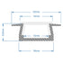 GLOBOSTAR® ALP-LINEAR RECCA 70807-1M Χωνευτό Προφίλ Αλουμινίου με Λευκό Γαλακτερό Πατητό Κάλυμμα για Ταινίες LED IP20 - Ασημί & Λευκό - Μ100 x Π2.2 x Υ0.7cm