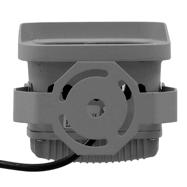 GLOBOSTAR® FLOODXENA 05019 Προβολέας Σποτ Wall Washer LED 12W 1020lm 10° AC 220-240V Αδιάβροχο IP65 Μπλε - Bridgelux SMD Chip - Γκρι Ανθρακί - Μ13.5 x Π11 x Υ15cm - 3 Χρόνια Εγγύηση
