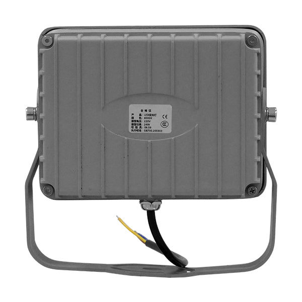 GLOBOSTAR® FLOODXENA 05027 Προβολέας Σποτ Wall Washer LED 24W 2040lm 10° AC 220-240V Αδιάβροχο IP65 Φούξια- Bridgelux SMD Chip - Γκρι Ανθρακί - Μ18 x Π13.5 x Υ18cm - 3 Χρόνια Εγγύηση