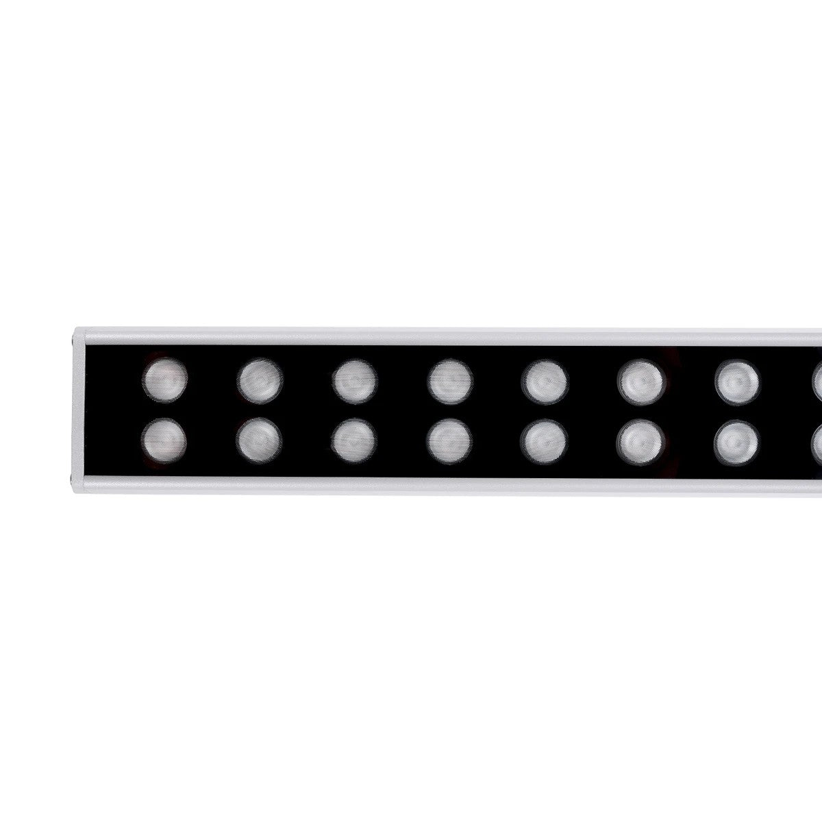 GLOBOSTAR® WASHERMOZA 90163 Μπάρα Φωτισμού Wall Washer LED 48W 4080lm 10-30° DC 24V Αδιάβροχο IP66 Πολύχρωμο RGB Dimmable - Bridgelux SMD Chip - Γκρι Ανθρακί - Μ100 x Π8.5 x Υ4cm - 3 Χρόνια Εγγύηση