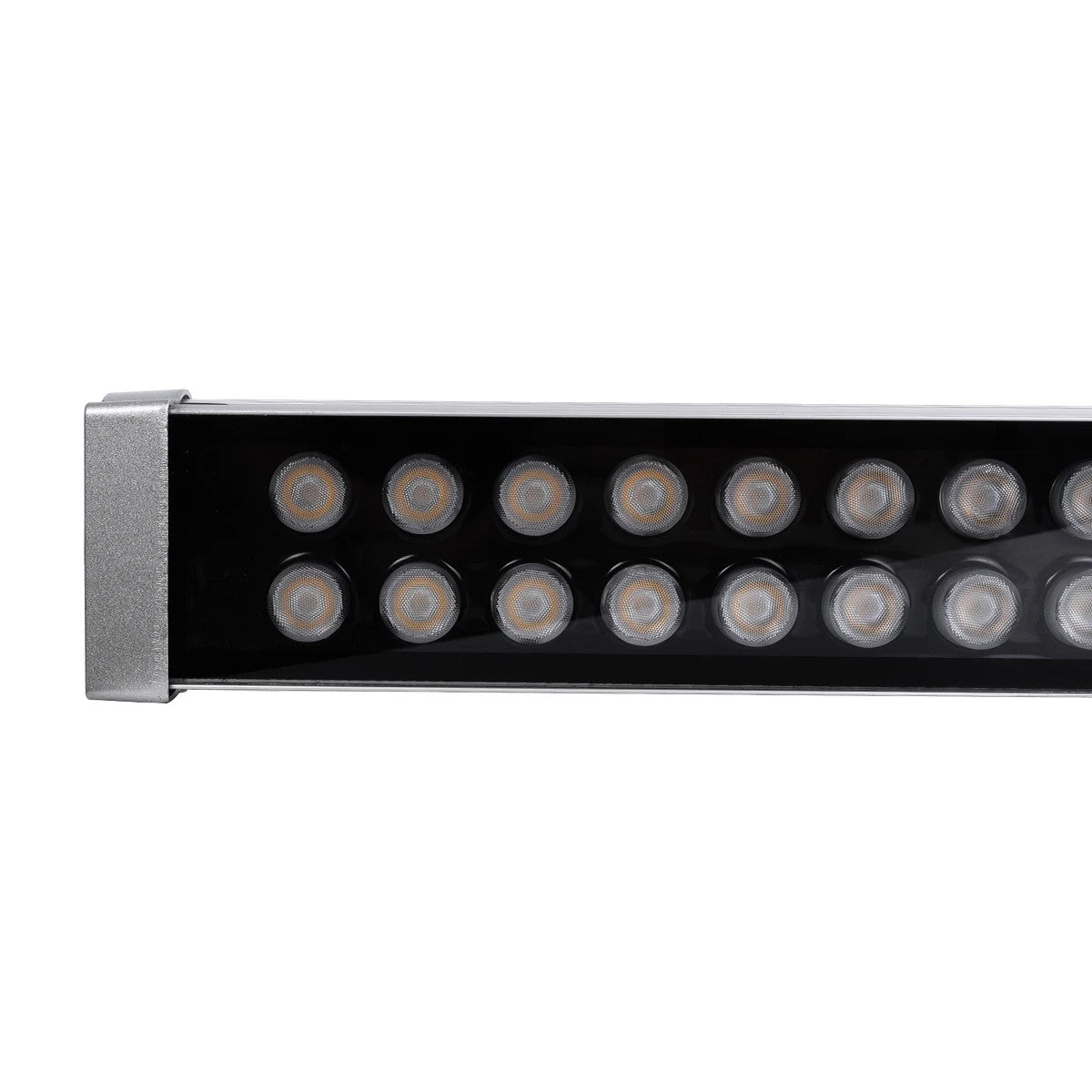 GLOBOSTAR® WASHERMOZA 90165 Μπάρα Φωτισμού Wall Washer LED 72W 7920lm 10-30° DC 24V Αδιάβροχο IP66 Θερμό Λευκό 2700K Dimmable - Bridgelux SMD Chip - Γκρι Ανθρακί - Μ100 x Π7.4 x Υ7cm - 3 Χρόνια Εγγύηση