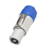 GLOBOSTAR® POWERCON 51191 Βύσμα Τροφοδοσίας Powercon/Speakon Θηλυκό 3 Pin AC/DC 250V 20A max - Γκρι & Μπλε - Μ6.9 x Π2.7 x Υ2.7cm - ledmania.gr