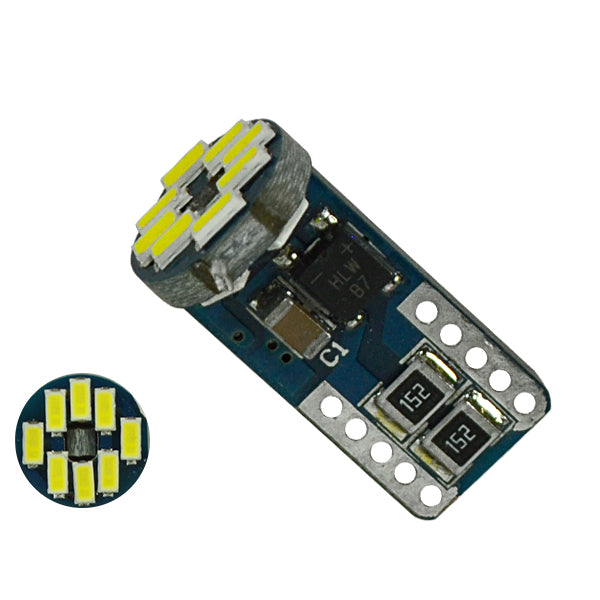 Λαμπτήρας LED T10 Can Bus με 12 SMD 3014 Samsung Chip 24v 6000k GloboStar 05482 - ledmania.gr
