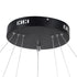 kelvo® NEMESIS KLV-101-0220-V2 Κρεμαστό Φωτιστικό Οροφής LED 120W 12000lm 180° AC 220-240V IP20 Ρυθμιζόμενο Λευκό CCT με Χειριστήριο από 2700K έως 6000K Dimmable - Lumileds SMD Chip - Μαύρο Ματ - Μ80 x Π80 x Υ80cm - 3 Χρόνια Εγγύηση
