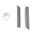 GLOBOSTAR® ALP-CORNER-IN90 RECESSA 61793 Χωνευτό Προφίλ Αλουμινίου Γωνία με Λευκό Γαλακτερό Πατητό Κάλυμμα για Ταινίες LED IP20 - Γκρι Ανθρακί Ματ - Μ30 x Π3.5 x Υ4cm - ledmania.gr
