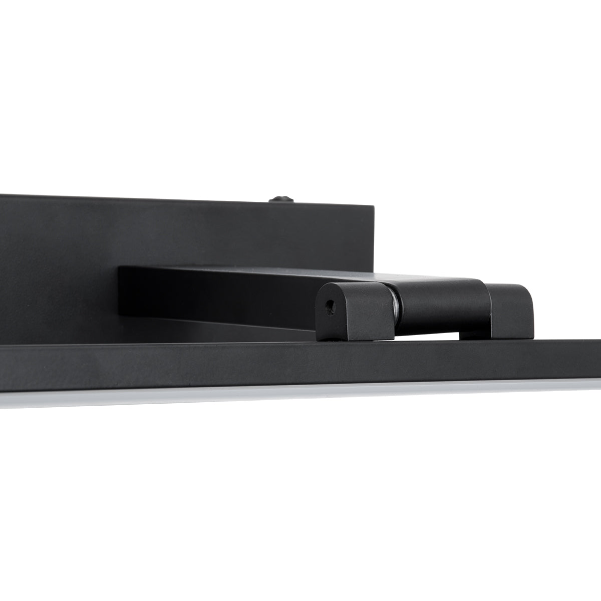 GLOBOSTAR® ELLIS 60444 Μοντέρνο Φωτιστικό Τοίχου - Απλίκα Καθρέπτη Μπάνιου LED 12W 1400lm 120° AC 220-240V IP44 Φυσικό Λευκό 4500K - Lumileds SMD Chip & TÜV SÜD Driver - Μαύρο Ματ - Μ60 x Π16 x Υ6cm - 3 Χρόνια Εγγύηση - ledmania.gr