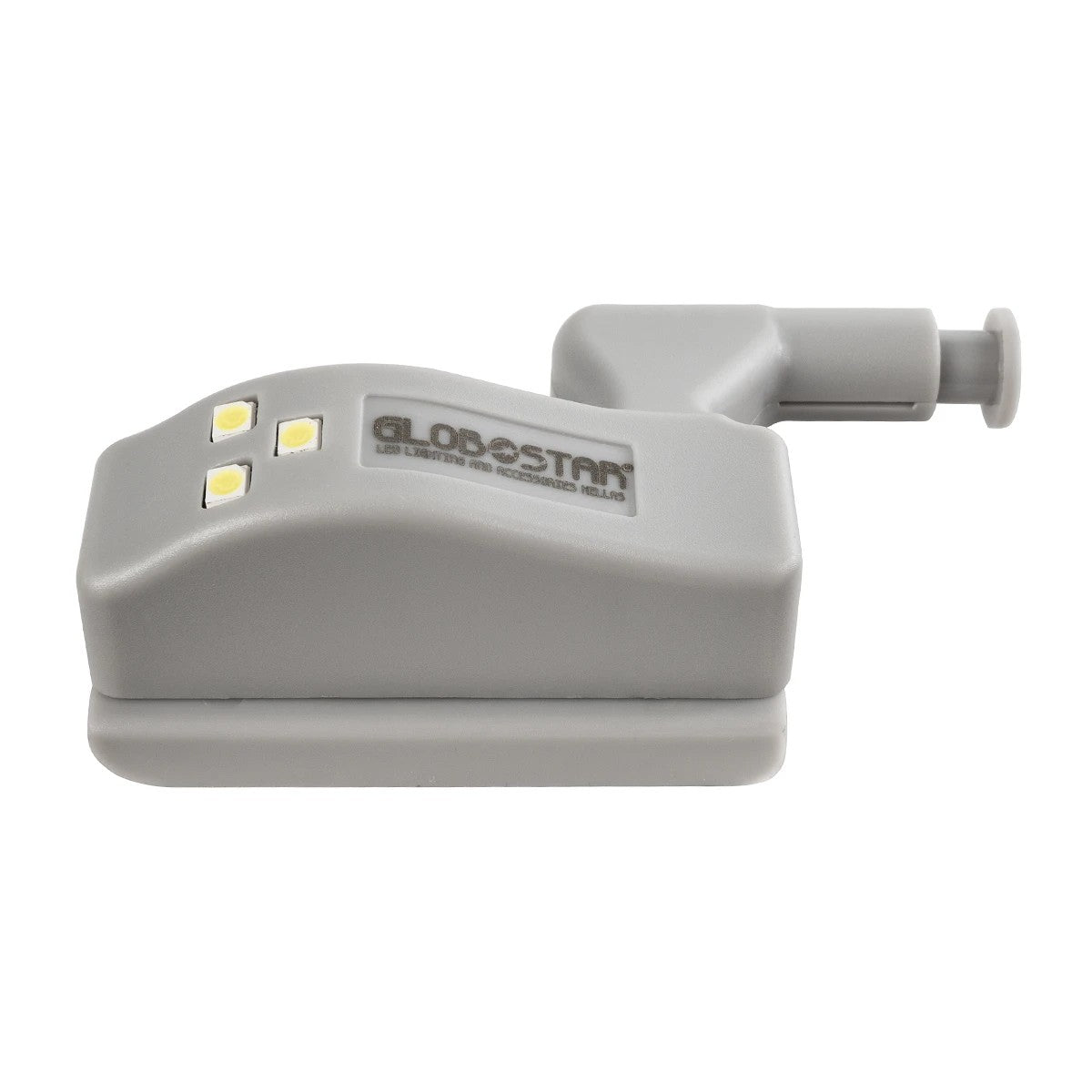GloboStar® CLOSET 79640 Φωτιστικό Ντουλάπας LED για Μεντεσέ με Διακόπτη On/Off Κουμπωτό με Μπαταρία(Δεν συμπεριλαμβάνεται) - Ψυχρό Λευκό 6000K - Μ7 x Π4 x Υ2.5cm - ledmania.gr