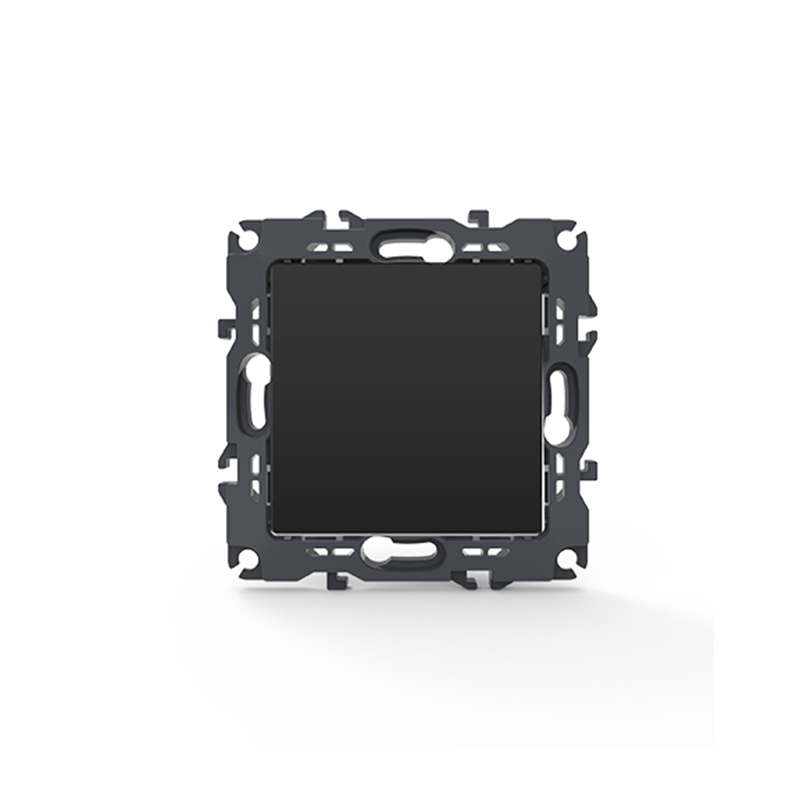 PRIME ΔΙΑΚΟΠΤΗΣ ΑΠΛΟΣ ΜΕ ΚΛΙΠ 1P 10AX 250VAC IP20 MAT ΑΝΘΡΑΚΙ - ledmania.gr